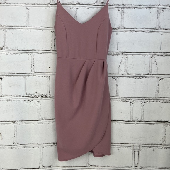 Lulu's Mauve Mini Dress - Picture 3 of 14